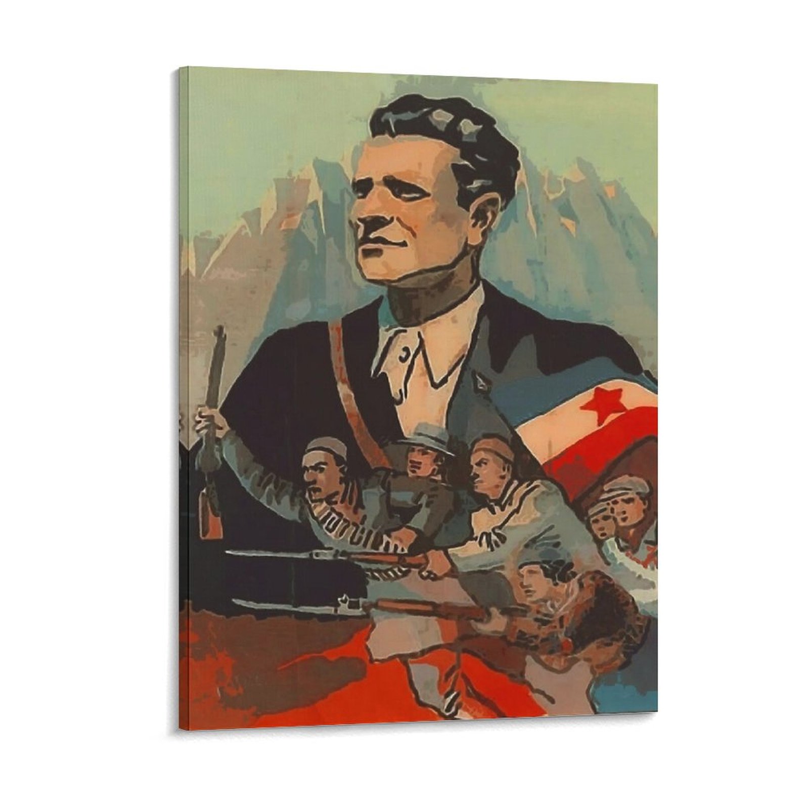 Home Cinema Wall - Jugoslavija Josip Broz Tito Poster Antigo