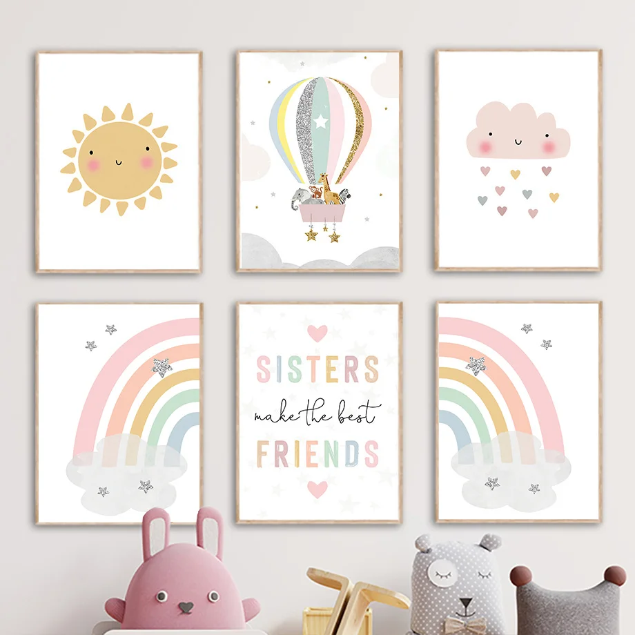 Home Cinema Wall Art - Pôsteres e impressões nórdicas de girafa,