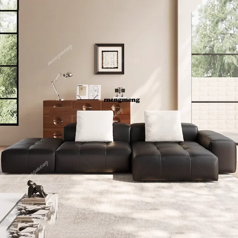 Home Cinema Room Design - Sofá Nórdico de Couro Compactado, Poltronas