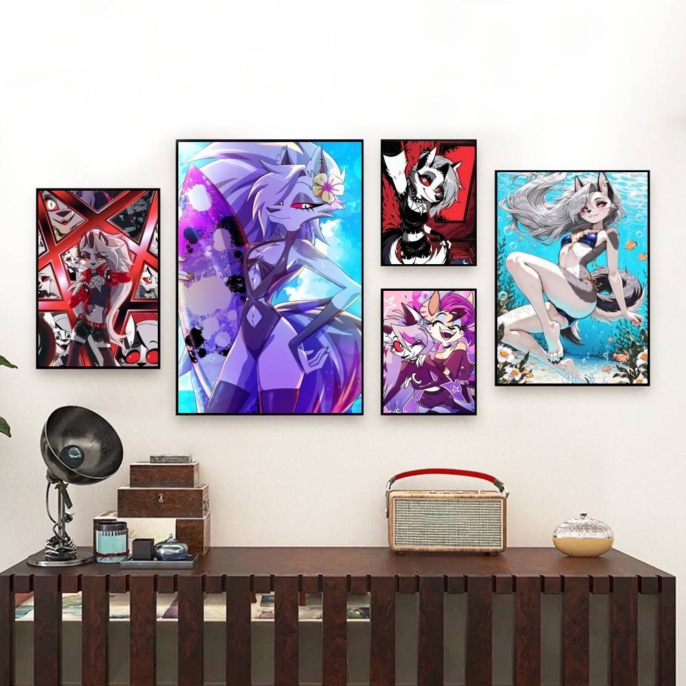 Home Cinema Wall - Pôster Helluva Boss Loona, Adesivo Espacial