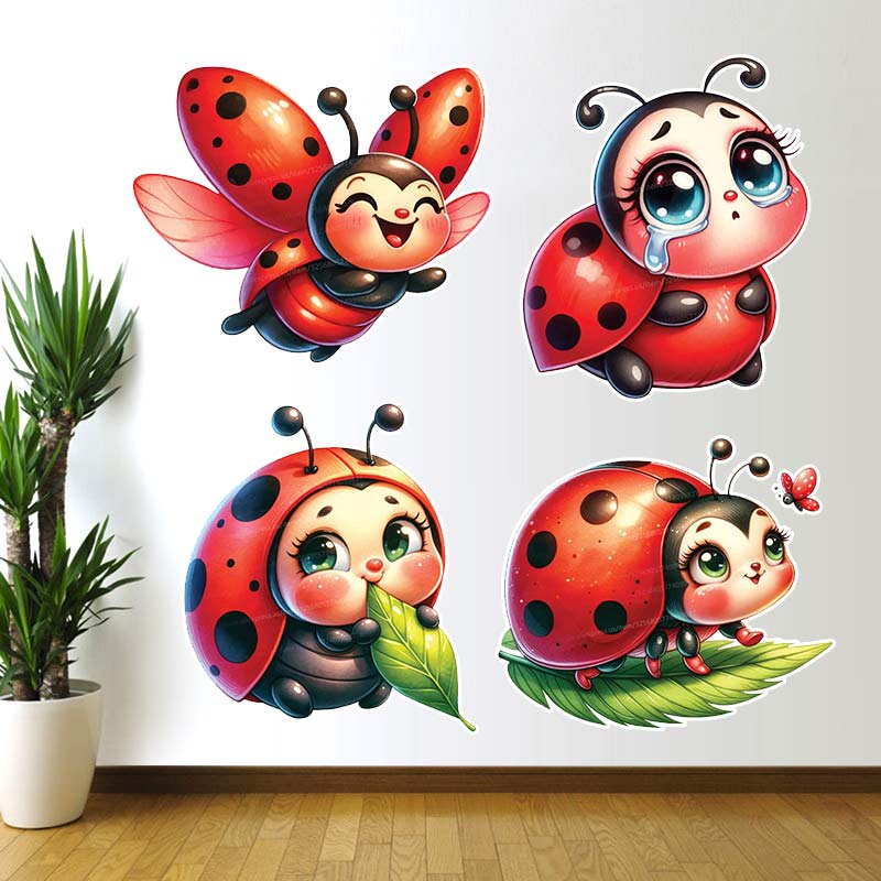 Home Cinema Wall - Joaninha Desenhos Animados Adesivos De Parede,