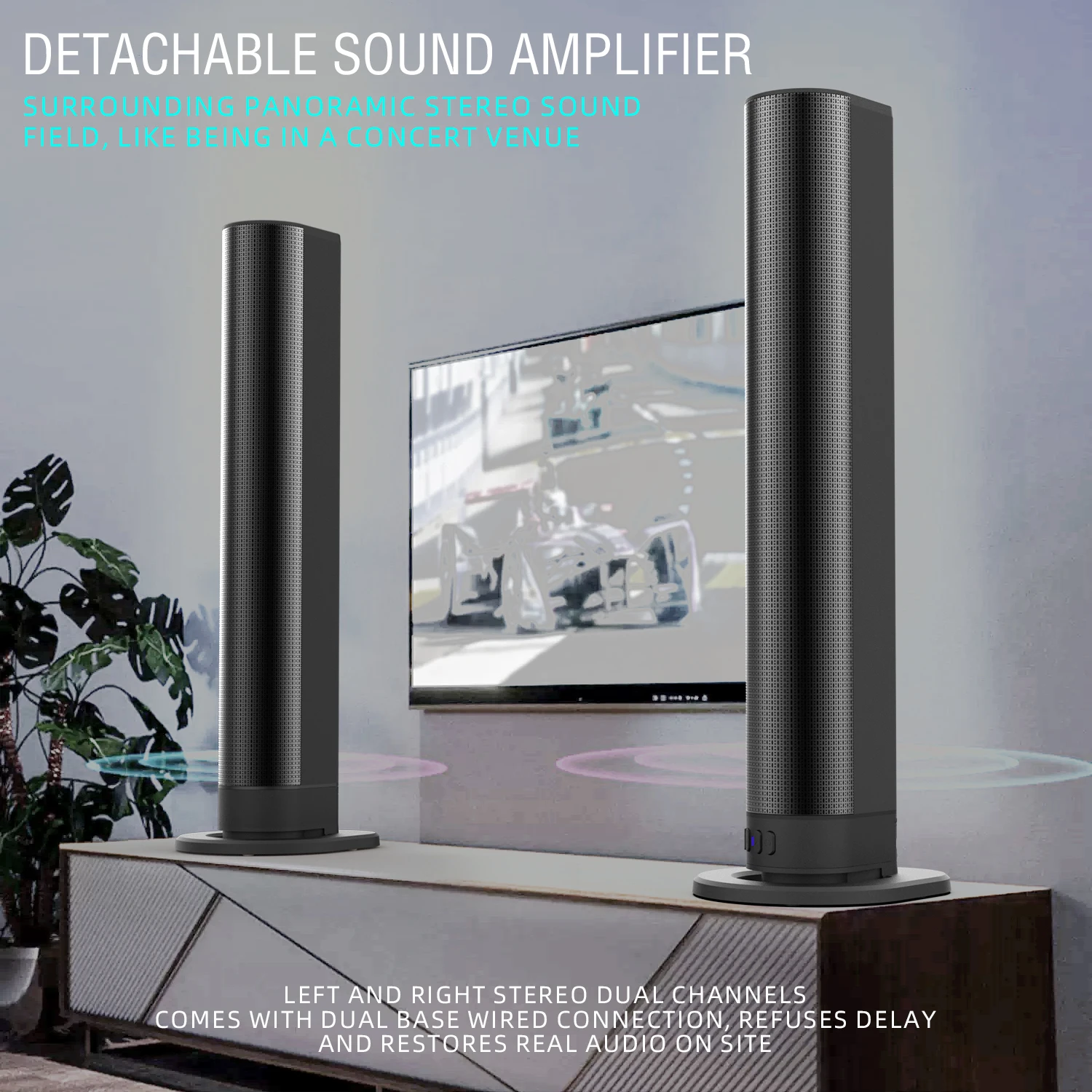 Home Cinema Of Soundbar - Barra de som FM TV Alto-falantes