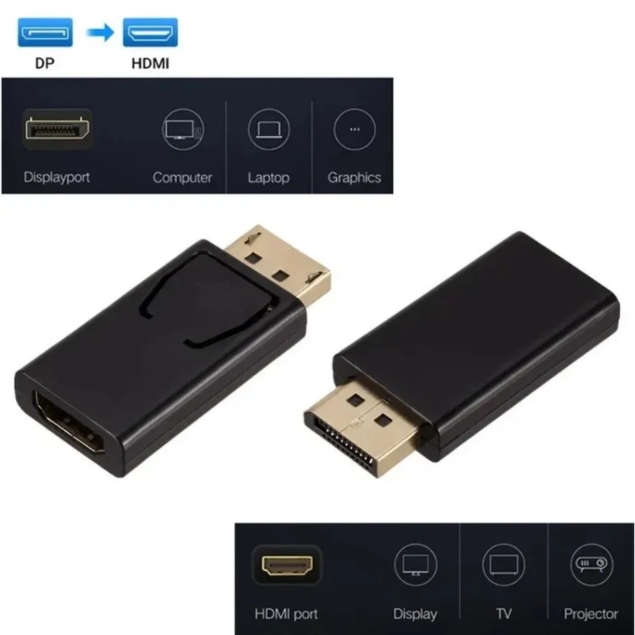 Displayport para hdmi-adaptado - Home Cinema With Projector avaliação e preço