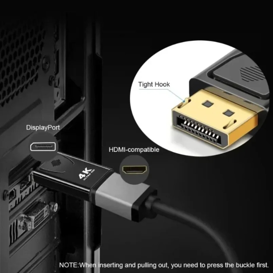 Displayport para hdmi-adaptado - Home Cinema With Projector avaliação e preço