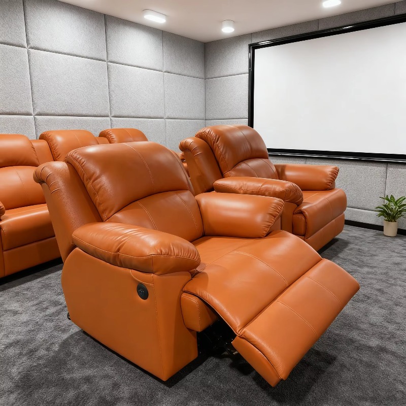 Poltrona Reclinável de Couro C - Home Cinema Interiors avaliação e preço