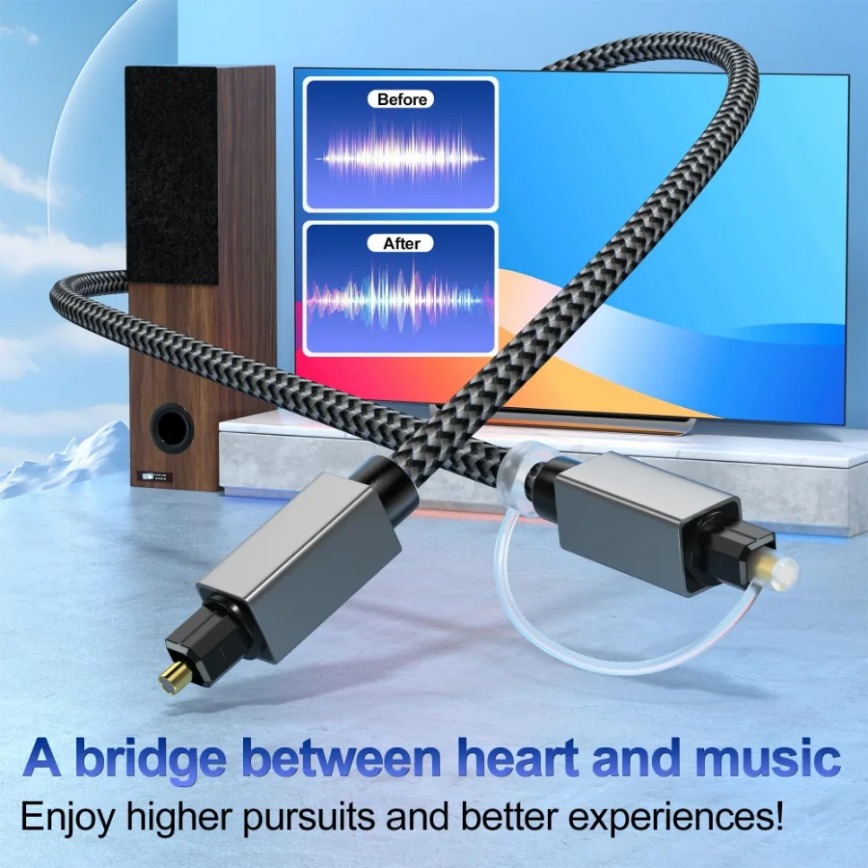 Cabo de Áudio Óptico Digital 3 - Home Cinema Of Soundbar avaliação e preço