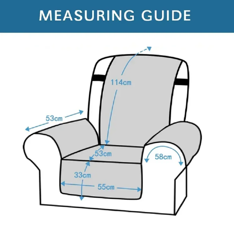 Capa de sofá acolchoada anti-d - Recliner Sofa Cover avaliação e preço