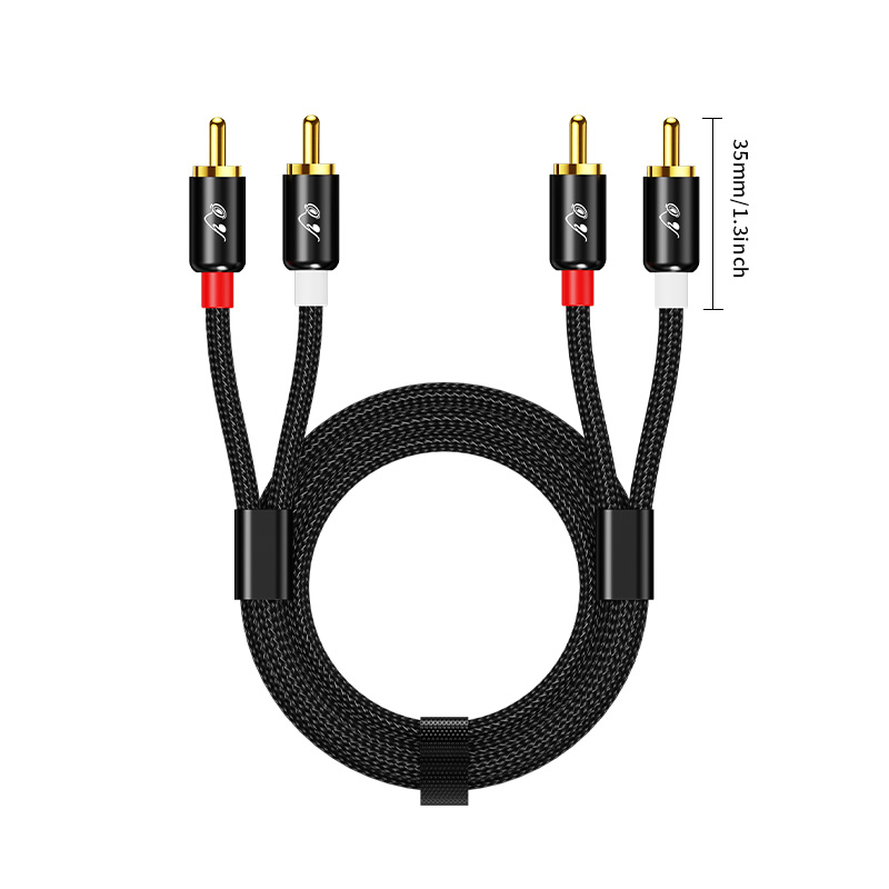 Cabo Estéreo RG 2 RCA para 2 R - Home Cinema Equipment avaliação e preço