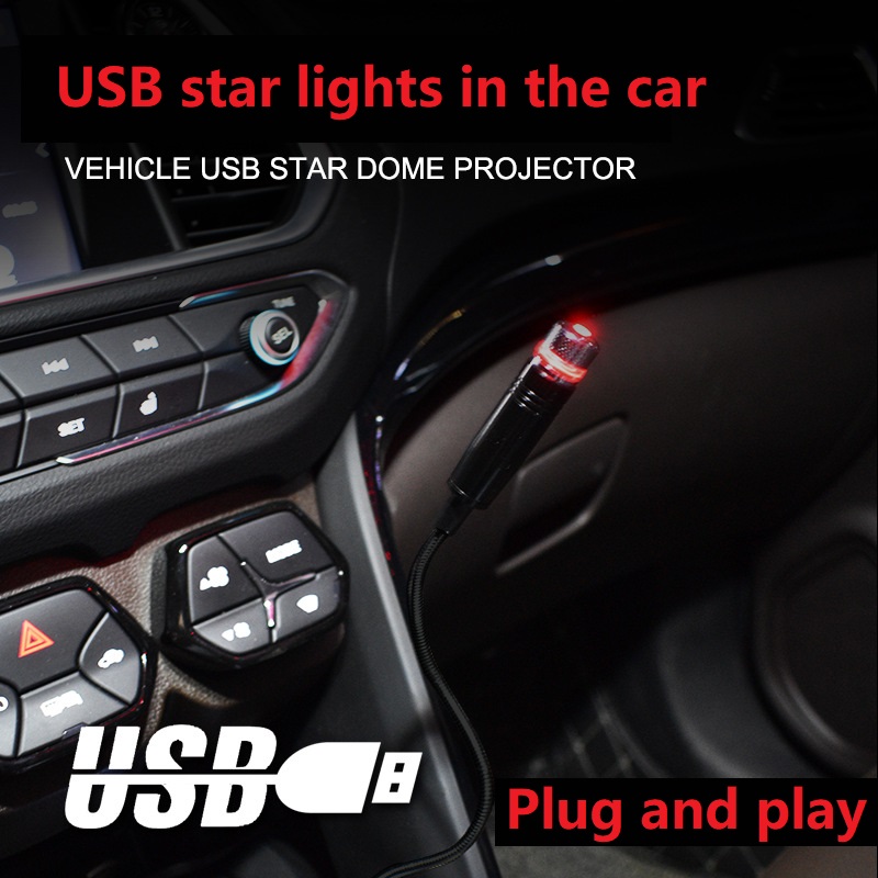 USB carro interior atmosfera l - Home Cinema With Projector avaliação e preço