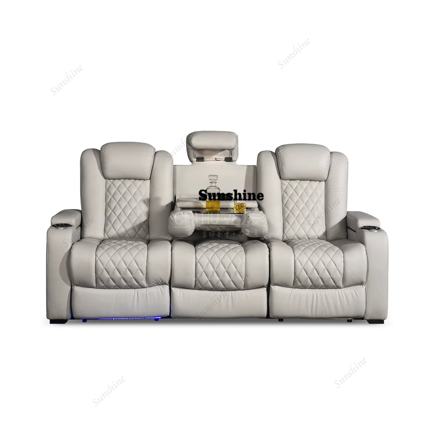 Sofá Elétrico de Cinema Branco - Home Cinema Interiors avaliação e preço