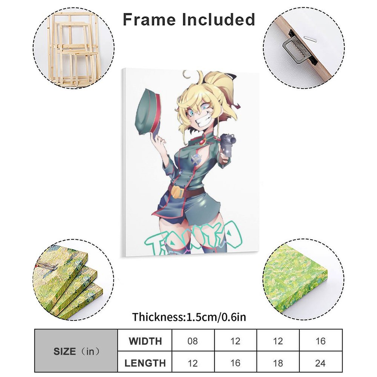 Saga de tanya o mal cartaz pin - Home Cinema Wall avaliação e preço